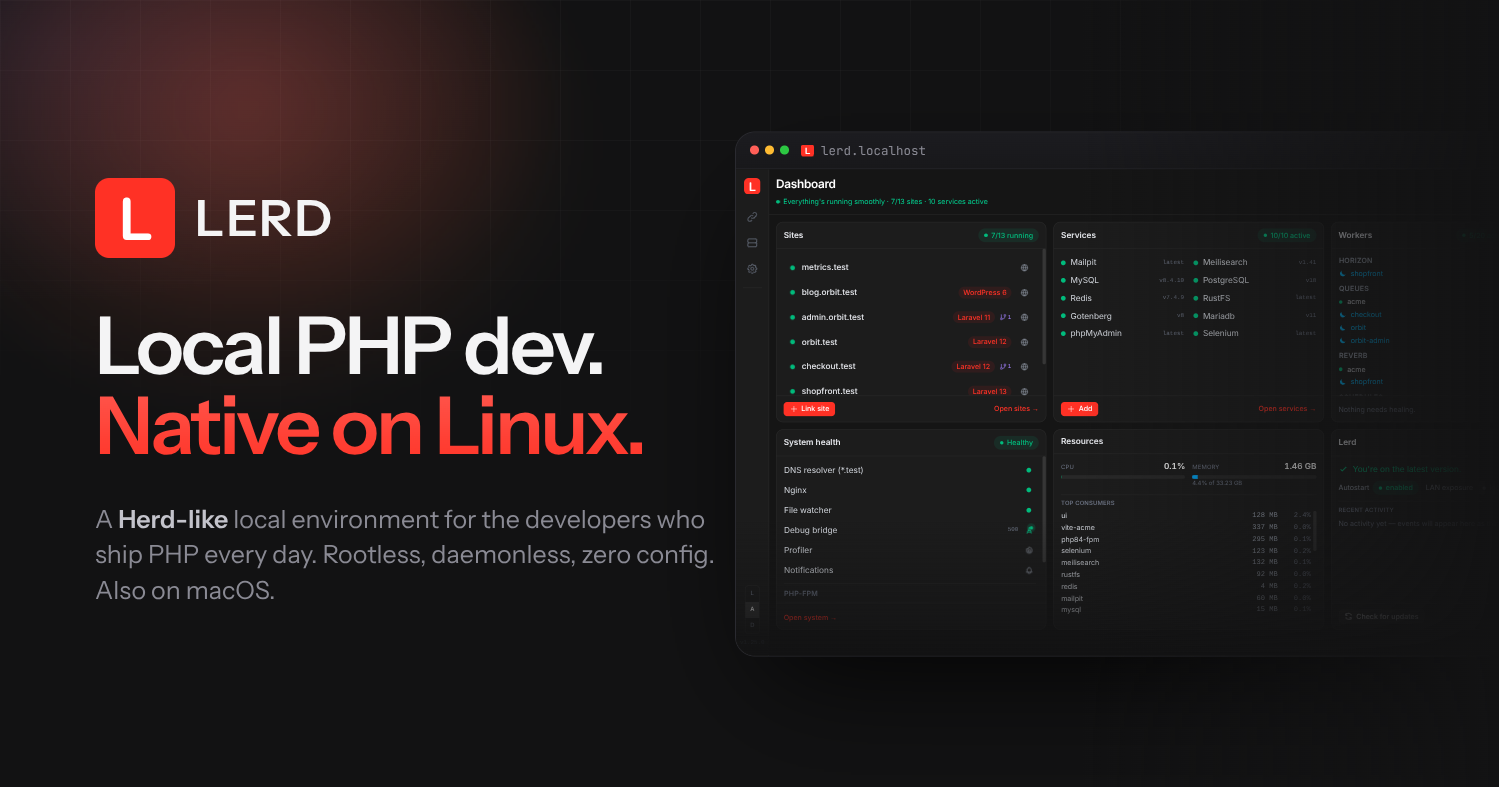 lerd website preview
